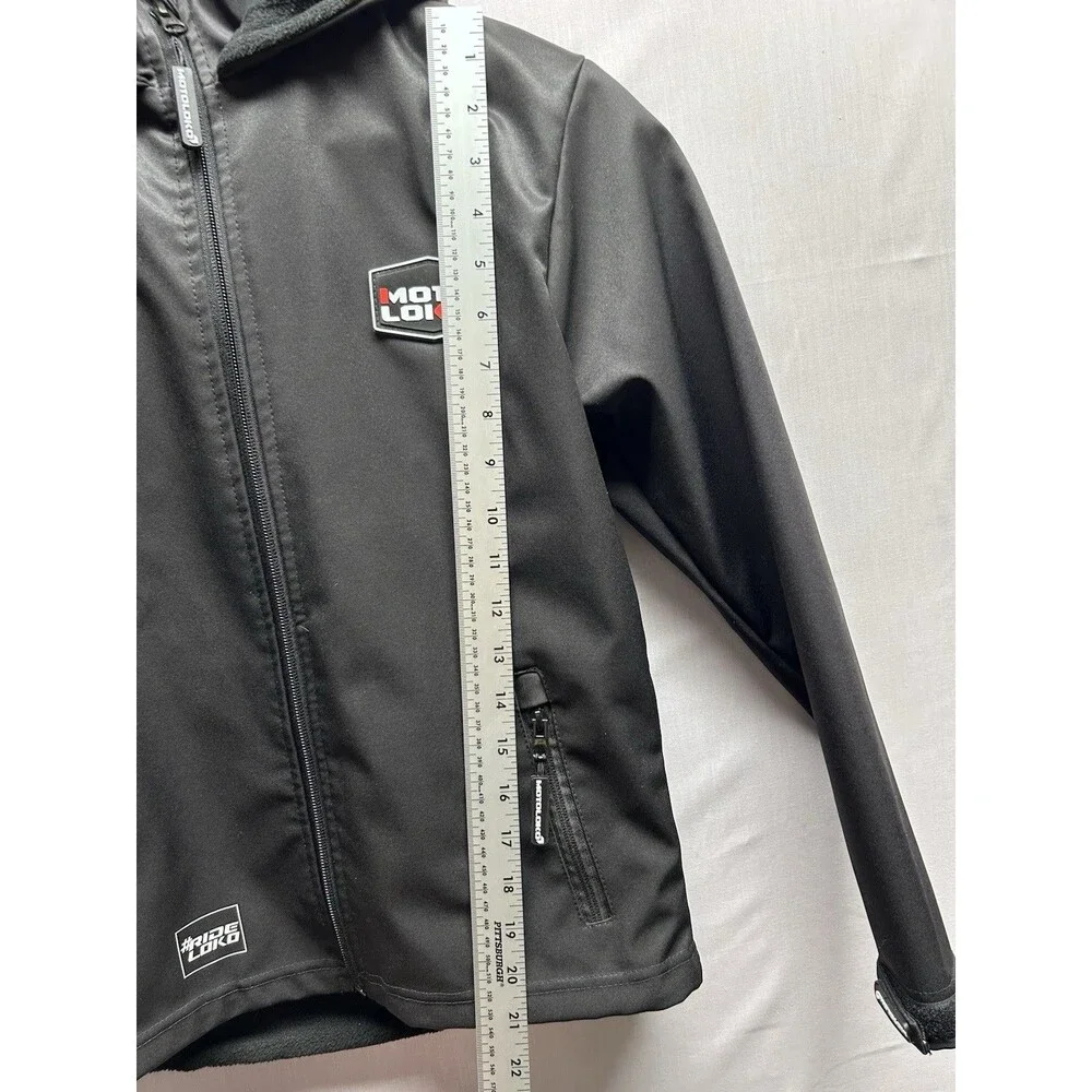 Moto Loco YL Kids Black Softshell Motorcycle Dirt Bike Racing Jacket “Tyler 617”